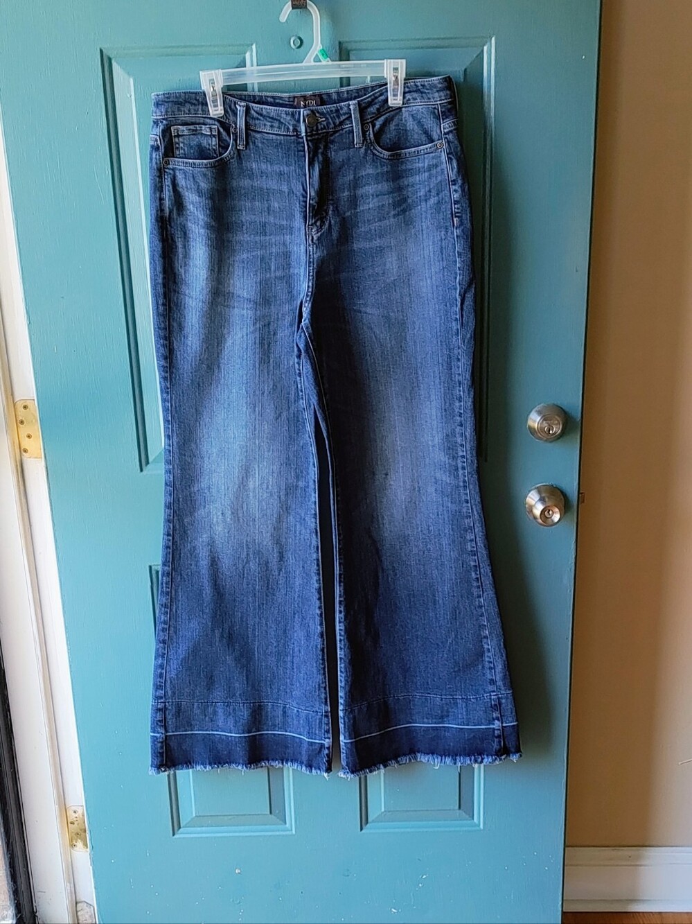 NWOT - NYDJ Mia Palazzo Dark Blue Wide Leg Jeans